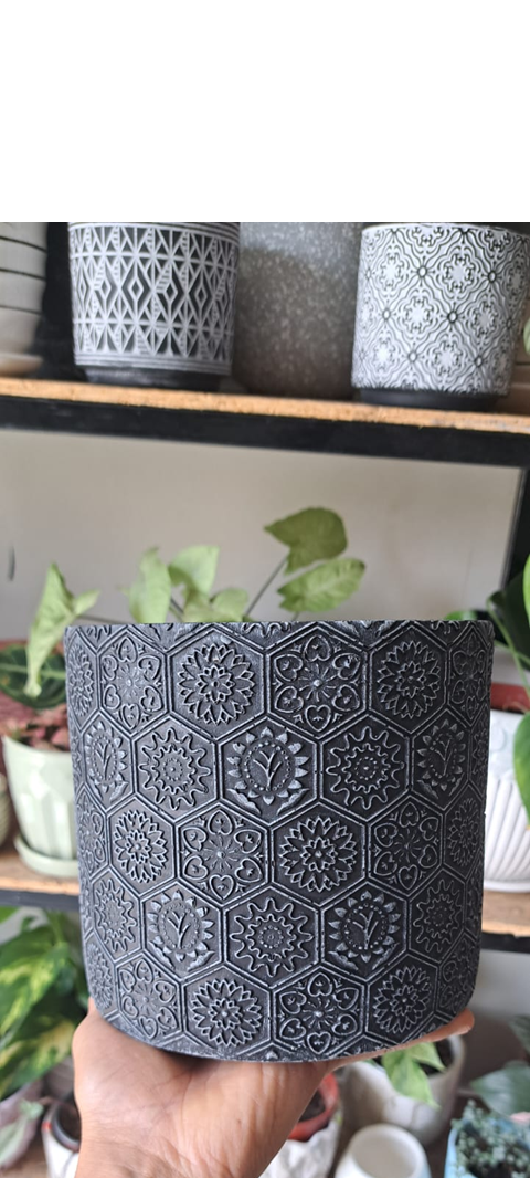 Maceta Gris